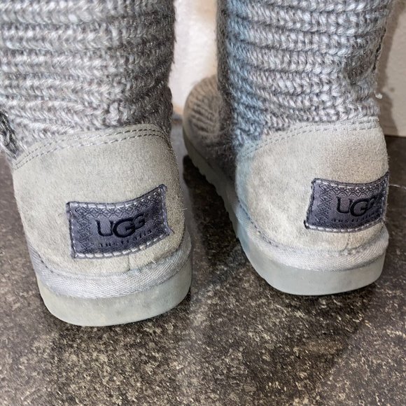 COPY - UGG Australia Cardy Classic Tall Grey Boots. Size 7 Women’s Suede - Picture 6 of 13